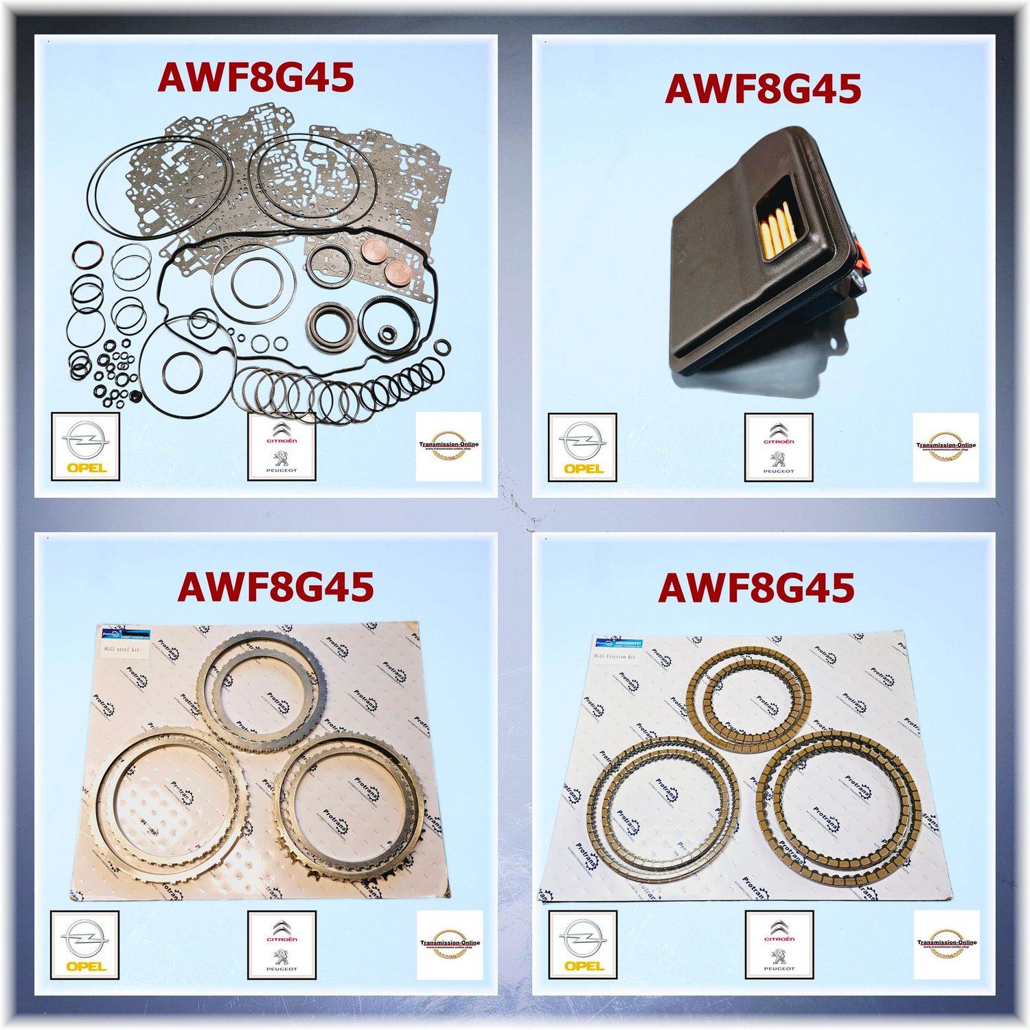Master Kit -Komplett Reparatursatz 8 Gang Automatik Getriebe AWF8G45 Opel Zafira-Vivaro-Grandland X Peugeot 508-Citroen SPACETOURER (K0)