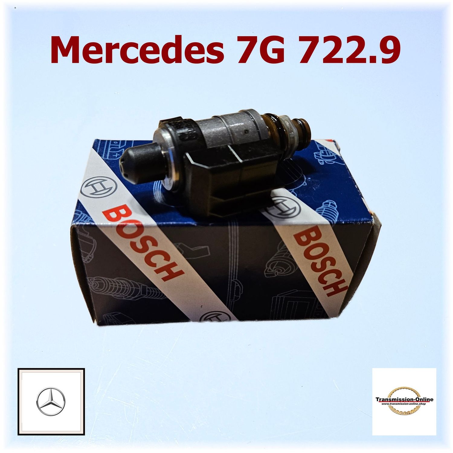 Magnetventil Original Bosch Schwarze Kappe Y3/8Y1-Y3/8Y3-Y3/8Y4-Y3/8Y5 Automatik Getriebe Mercedes  7G 722.9 F026001015