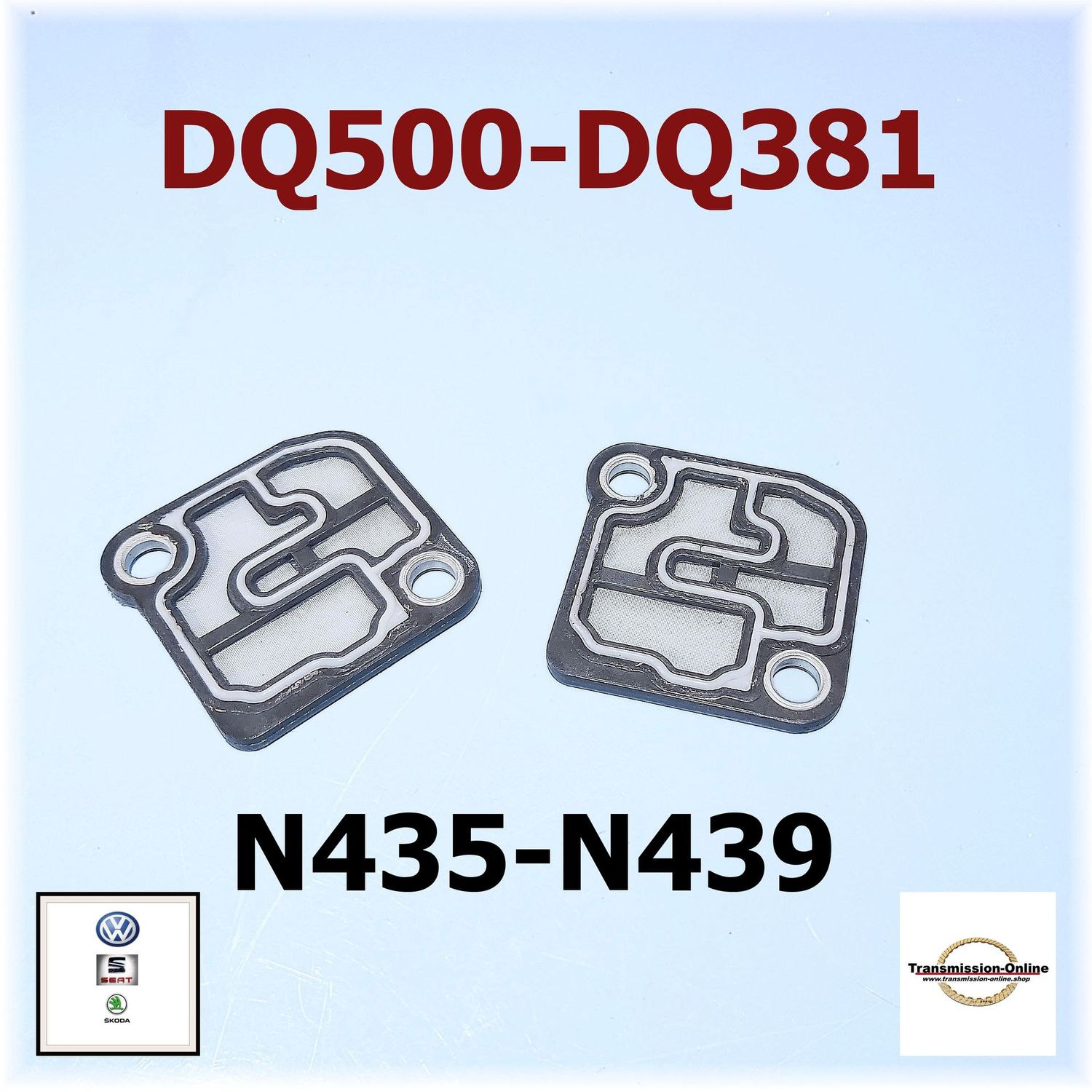 Dichtungen-Siebe  Kupplungsventile N435/N439 7 Gang DSG DQ500 Dq381