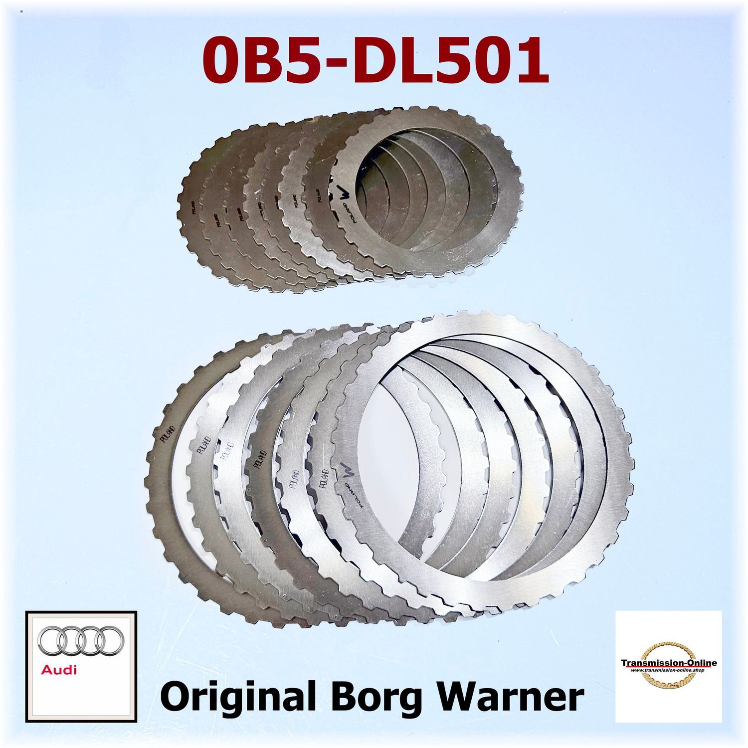 Borg Warner Kupplung Stahl Lamellen Satz 7 Gang DSG S-TRONIC Getriebe 0B5 DL501 Borg Warner Kupplung Stahl Lamellen Satz 7 Gang DSG S-TRONIC Getriebe 0B5 DL501