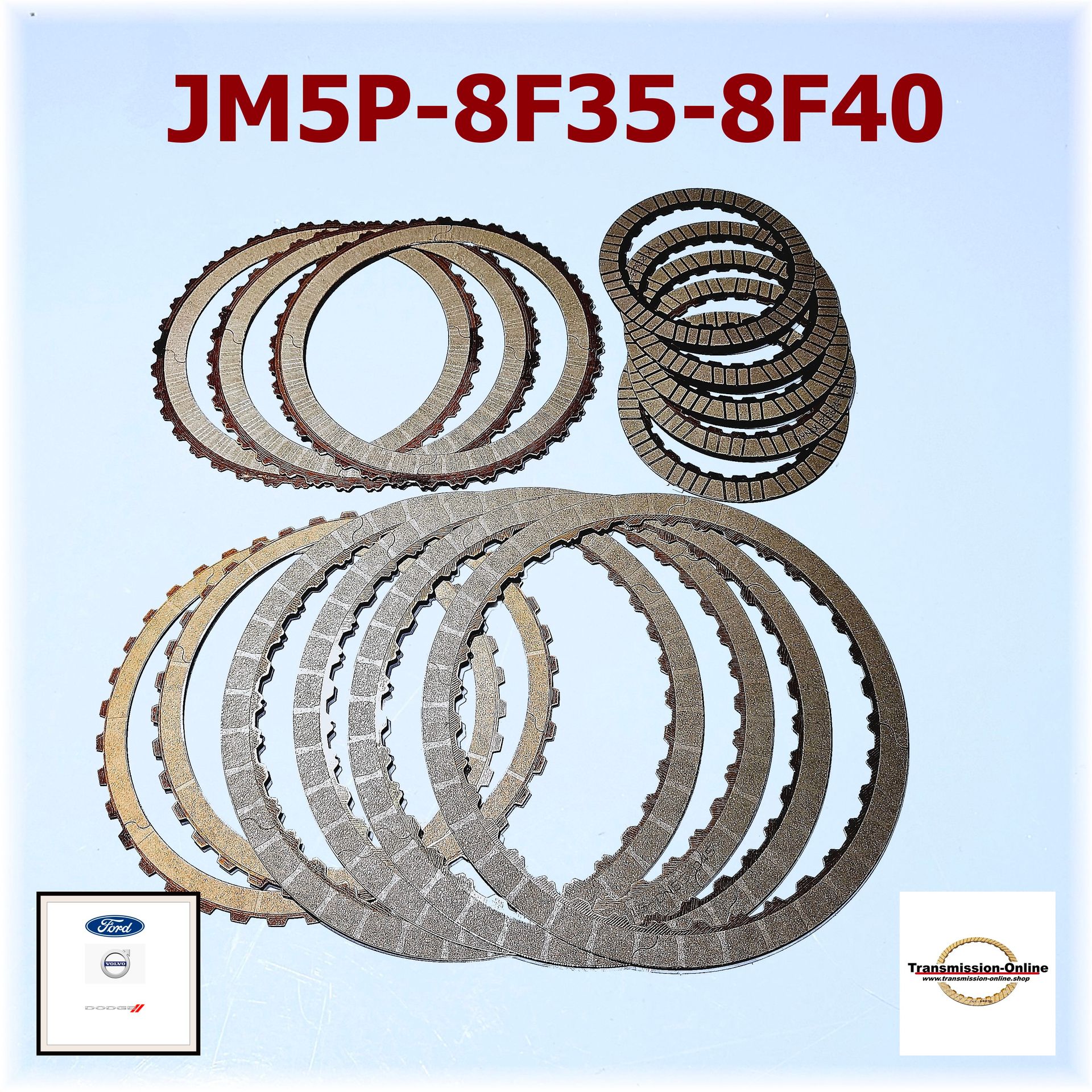 Kupplungs Reiblammelen Satz-Friction Kit JM5P-8F35-8F40 8 Gang DSG Getriebe  Ford