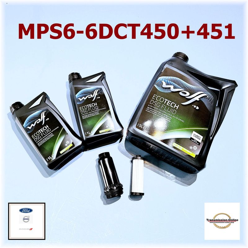 Service Kit-Ölwechsel Satz -Ölservice Satz Ford Powershift 6 Gang DSG-MPS6-6CDT450+6DCT451