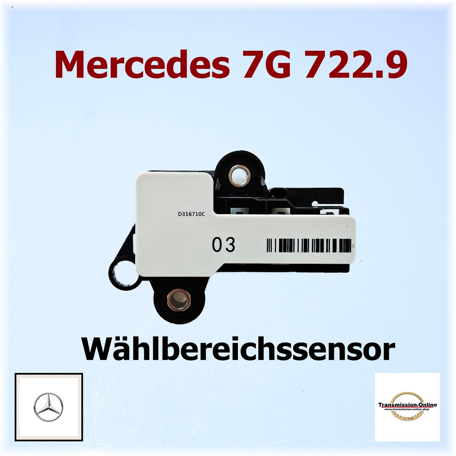 Wählbereichsensor A  Y3/8N4 Automatik 7 Gang Getriebe Mercedes  7G 722.9