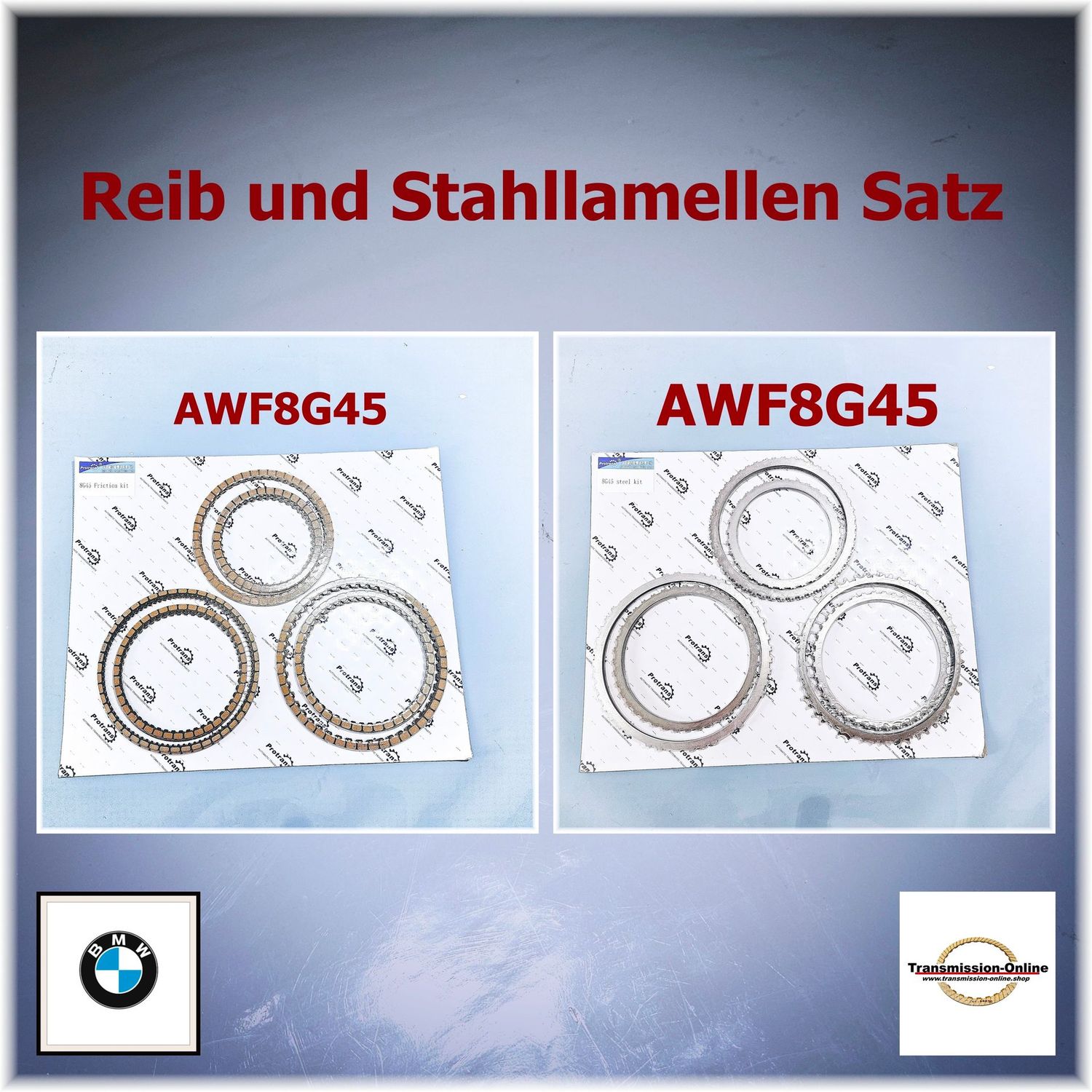 Reiblamellen und Stahllamellen Satz 8 Gang Automatik Getriebe Aisin AWF8G45 BMW X1-X2-1 F48-2 F44