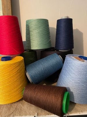 Linen Thread 10nm cones dyed yarn