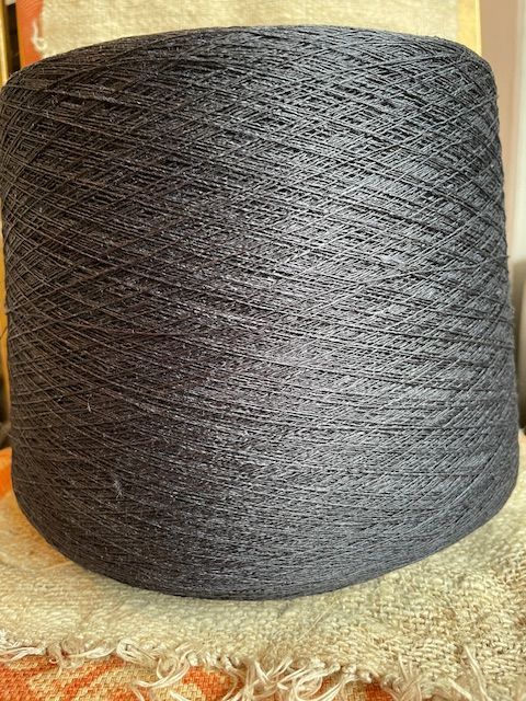Linen Thread 10nm Carbone dyed cone various weights