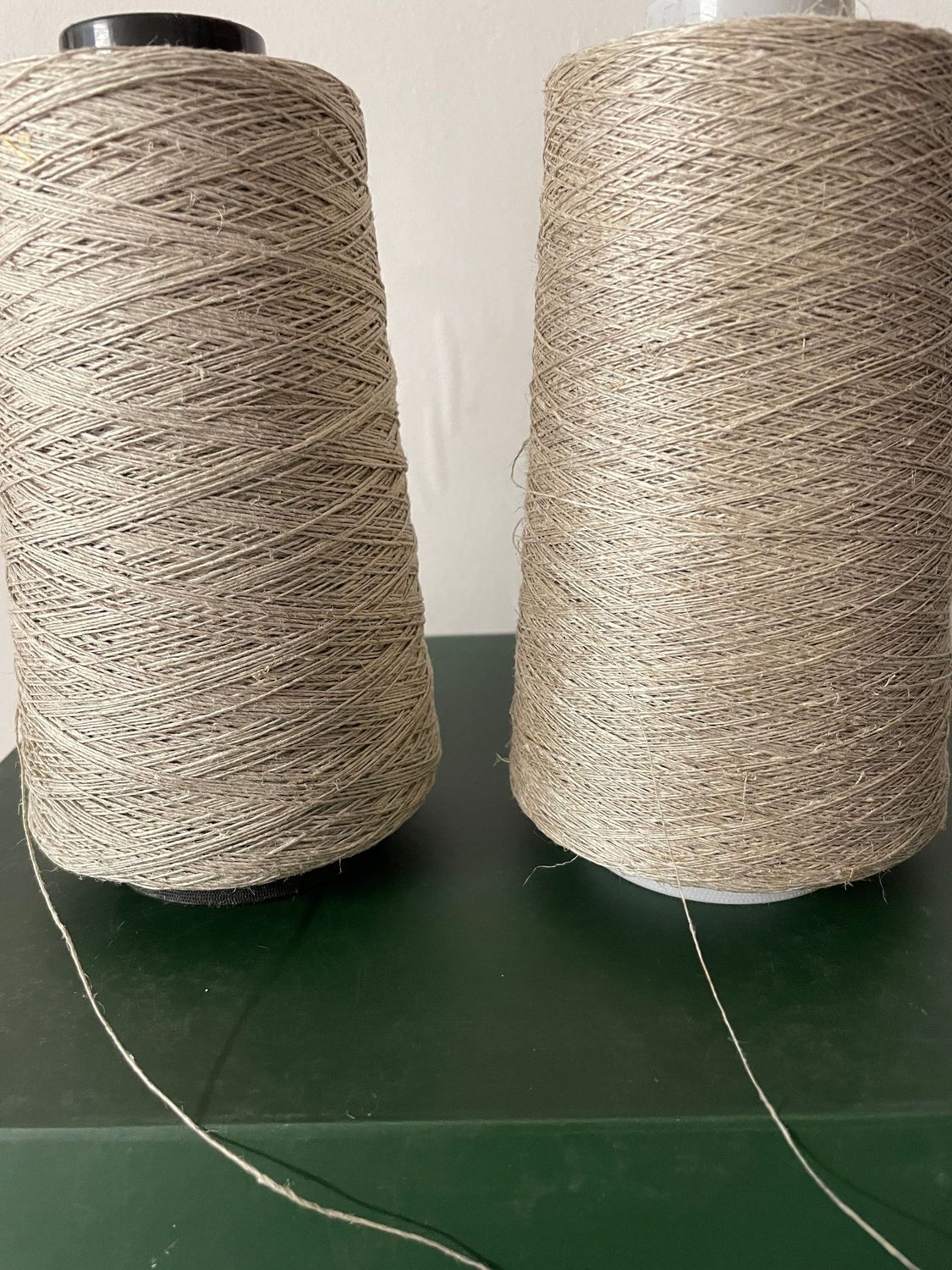 Ecru natural colour linen thread various weights