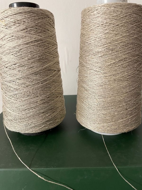 Ecru natural colour linen thread various weights Ecru natural colour linen thread various weights