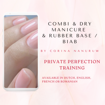 Combi & Dry manicure + Rubber Base / biab technique - on location