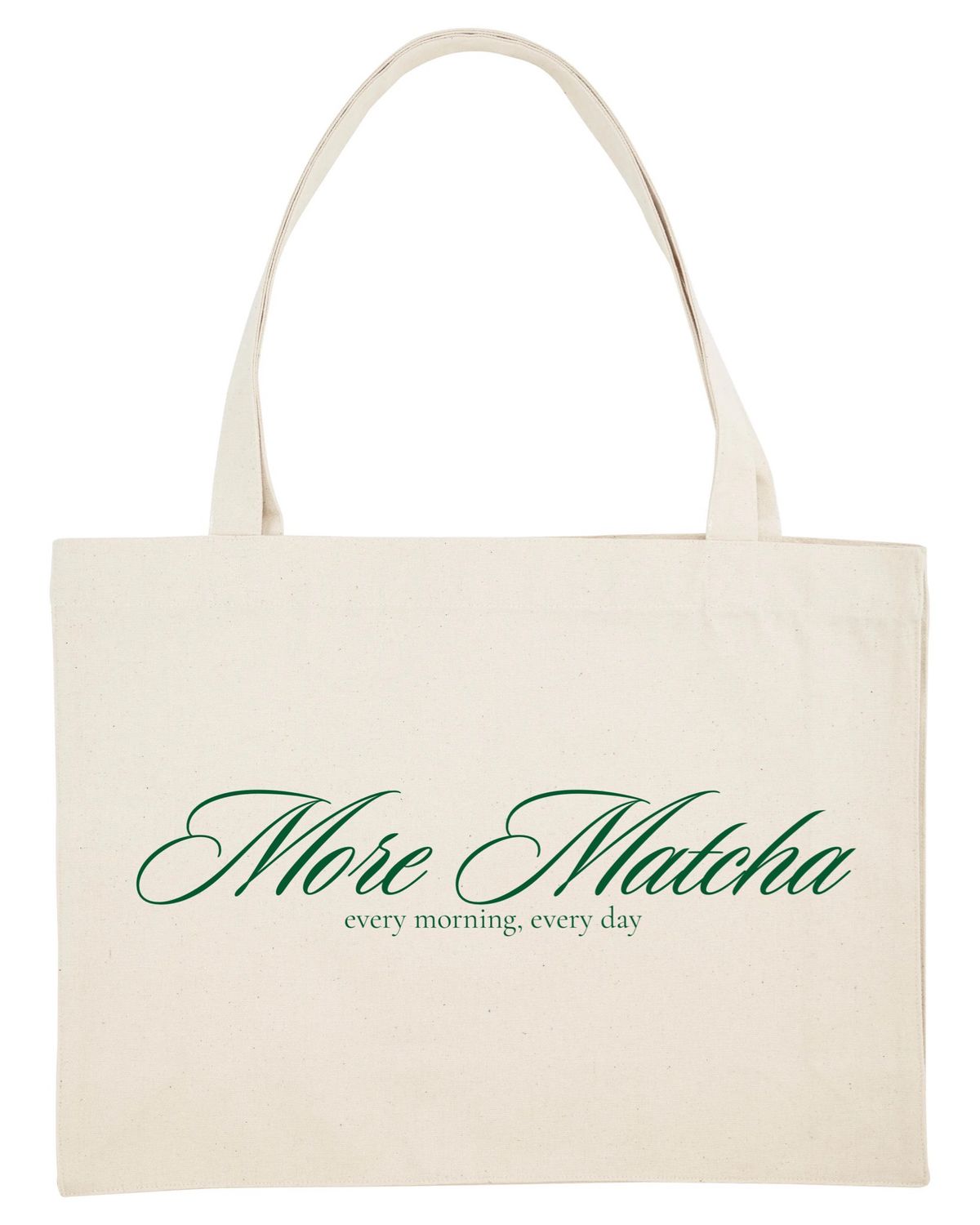Shopping Bag &quot; more matcha&#39; &quot; natur