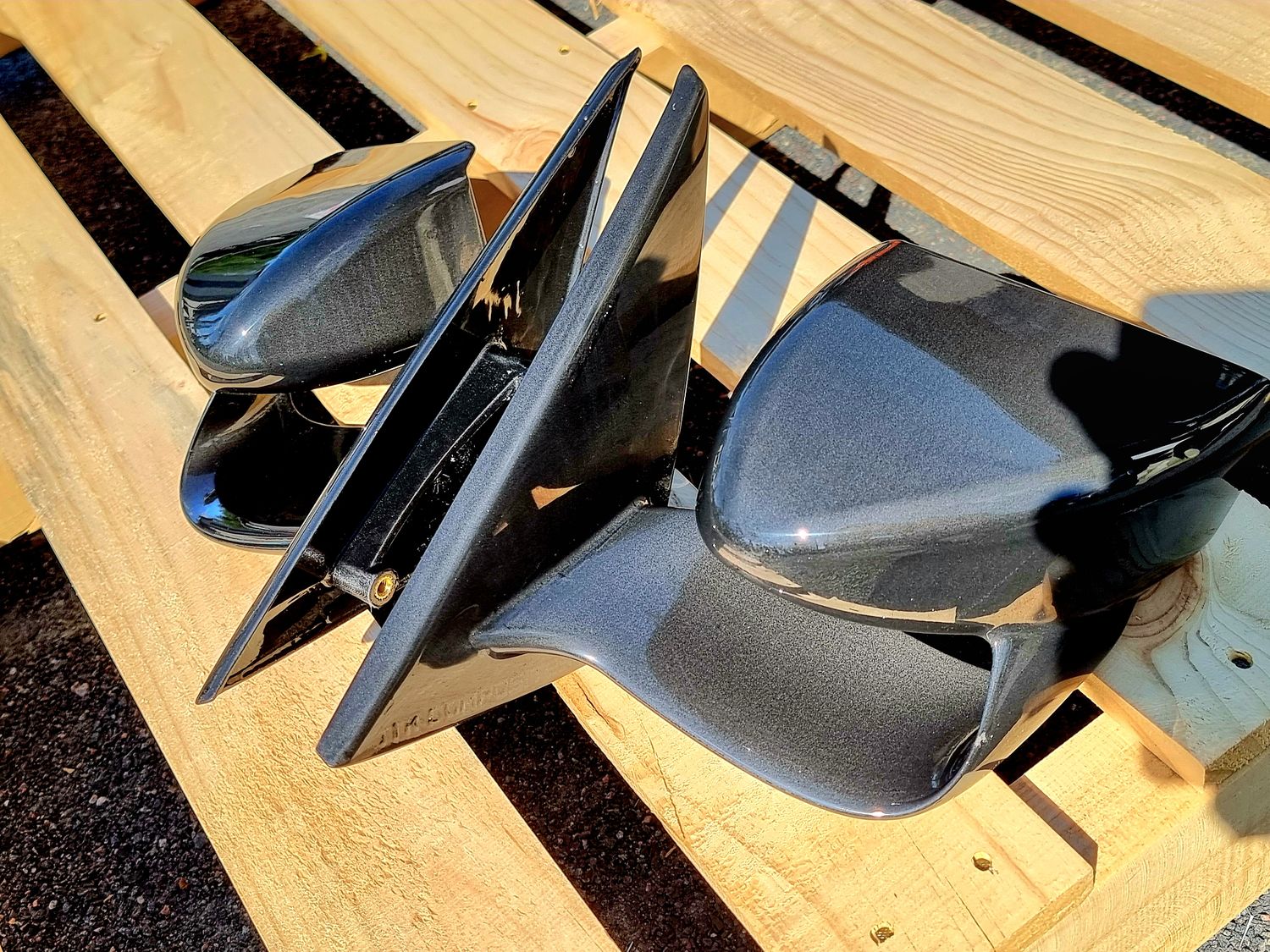 Swan neck mirrors