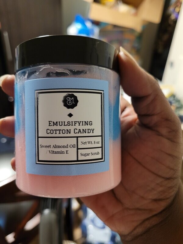 8oz Emulsifying Cotton Candy Body Scrub