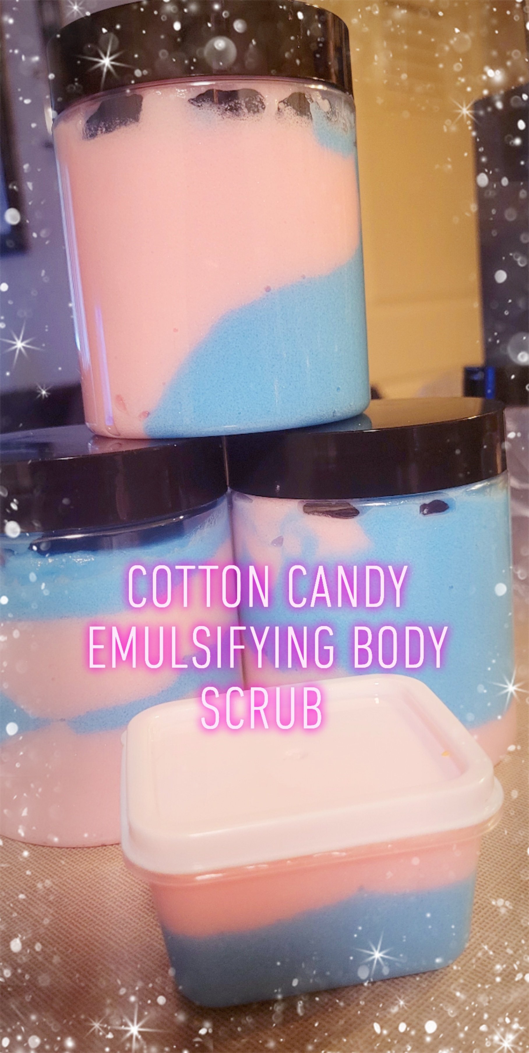 8oz Emulsifying Cotton Candy Body Scrub