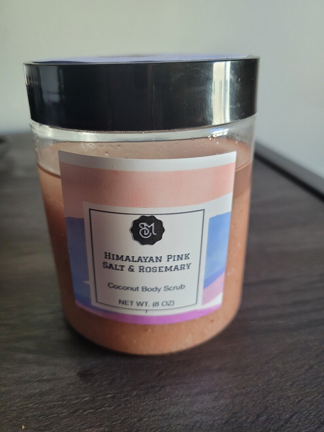 8oz Himalayan Pink Salt and Rosemary Scrub