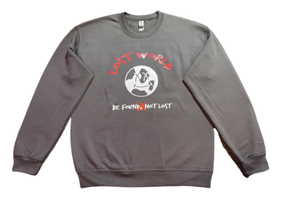 Crew Neck Sweatshirt- Lost World Printed Logo