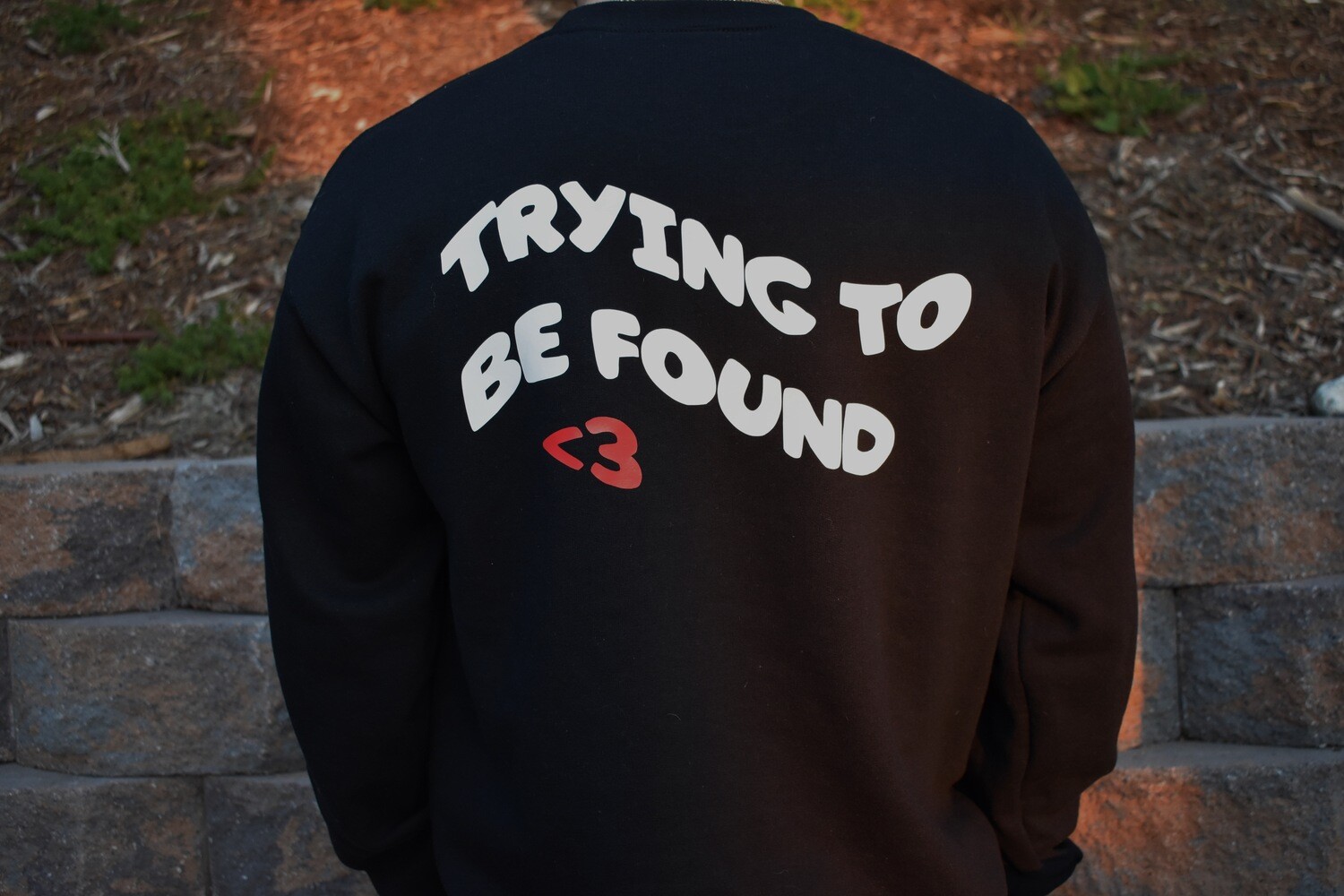 Trying to Be Found - Sweatshirt - Black