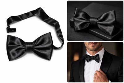 Black Adjustable Bow Ties