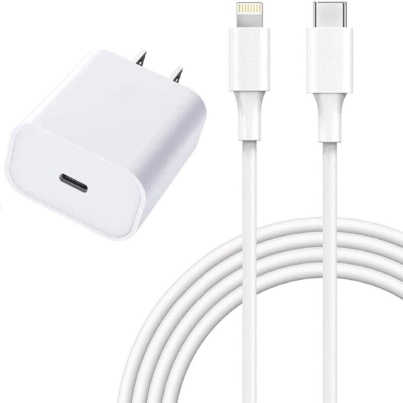 GTRONIC®【Apple MFi Certified】 iPhone Fast Charger 20W with Type C, 2M Cable