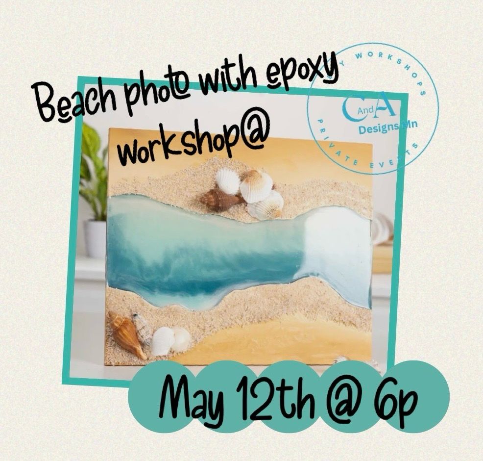 Beach Art With Resin