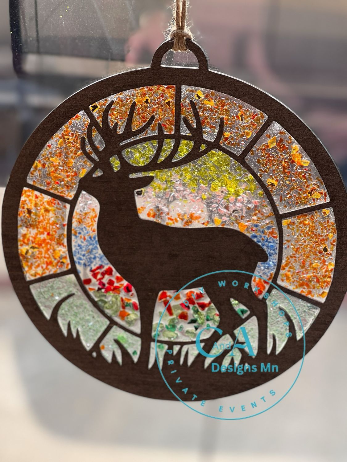 Crush Glass Sun Catchers-September