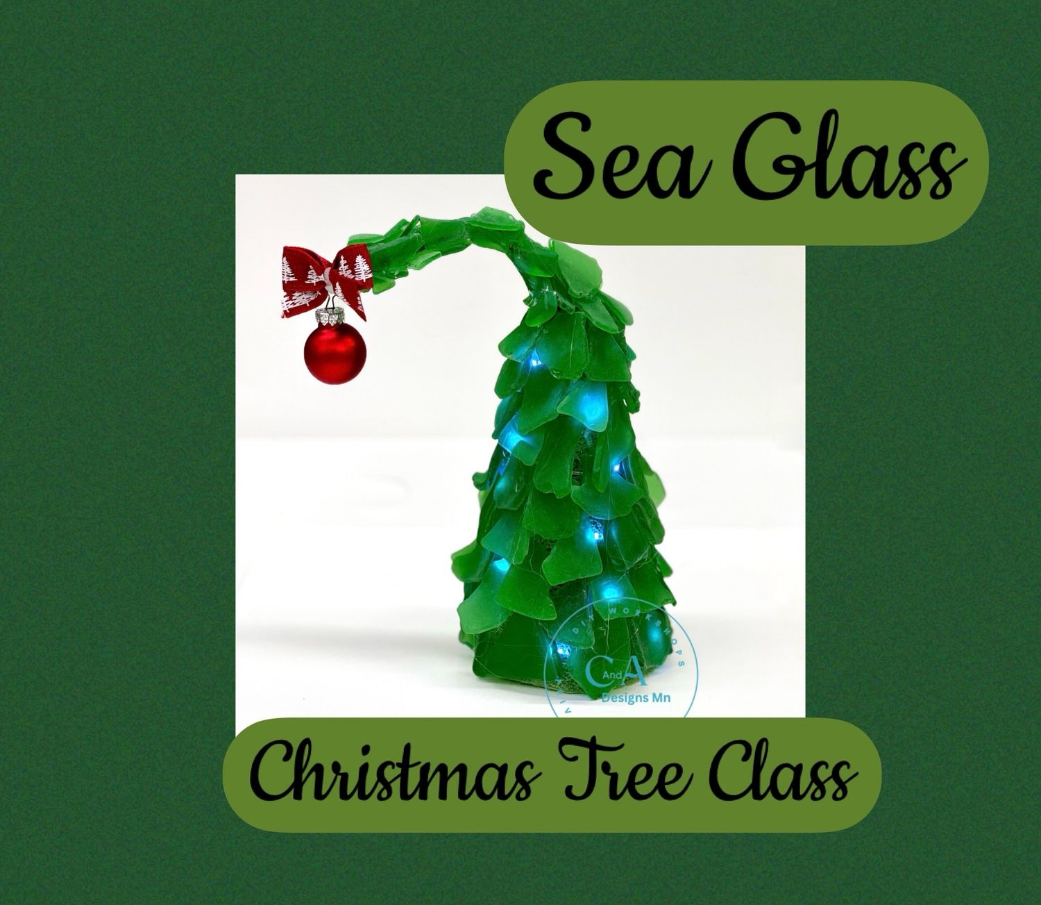Sea Glass Christmas Tree