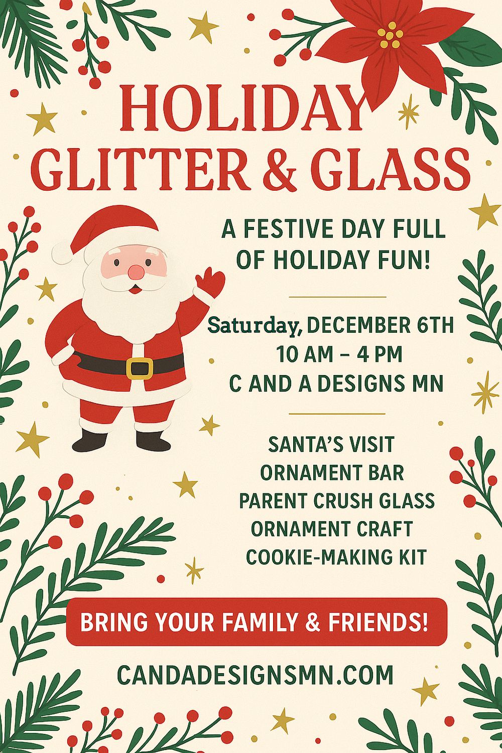 Holiday Glitter &amp; Glass Event