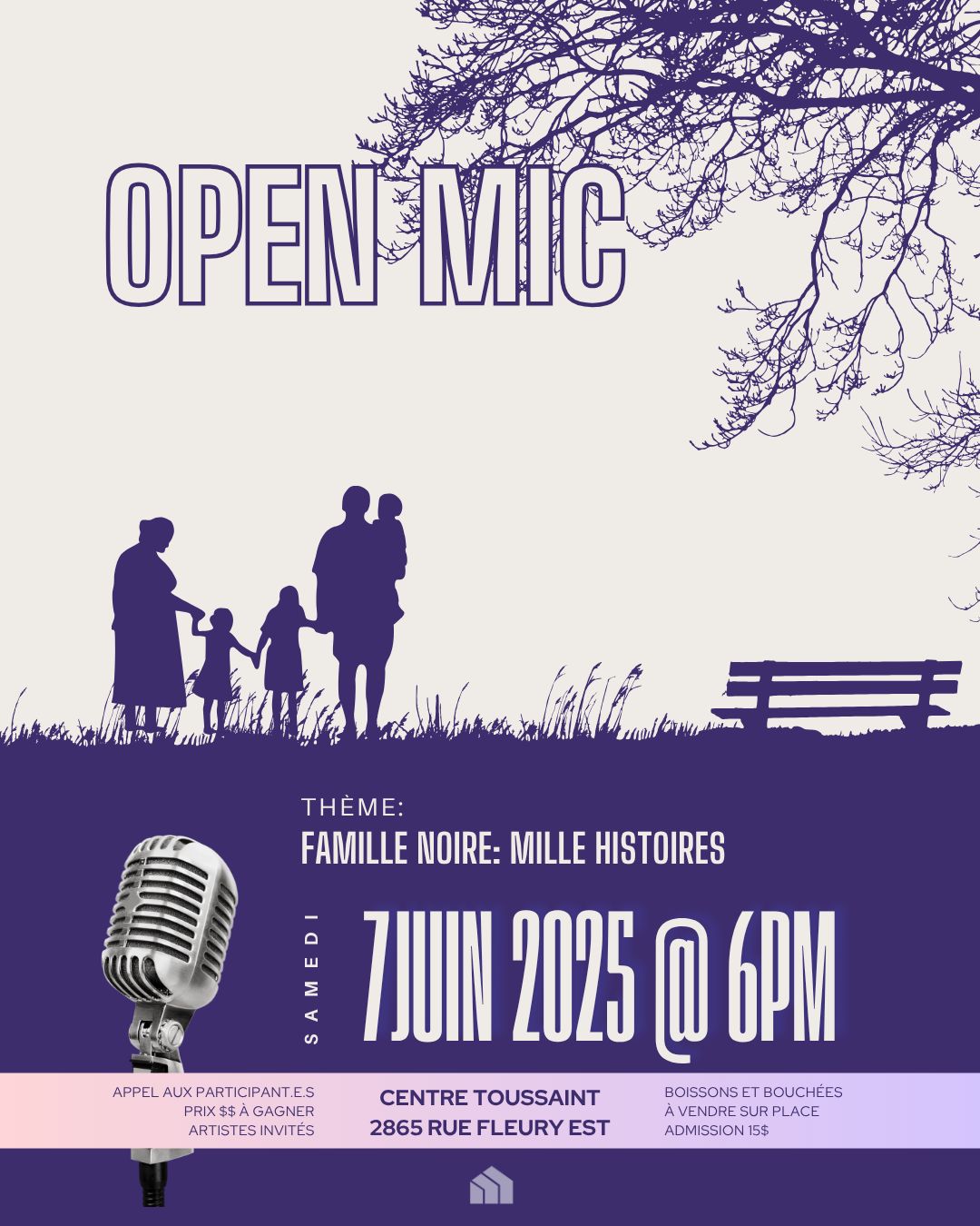 OPEN MIC: FAMILLE NOIRE MILLES HISTOIRES