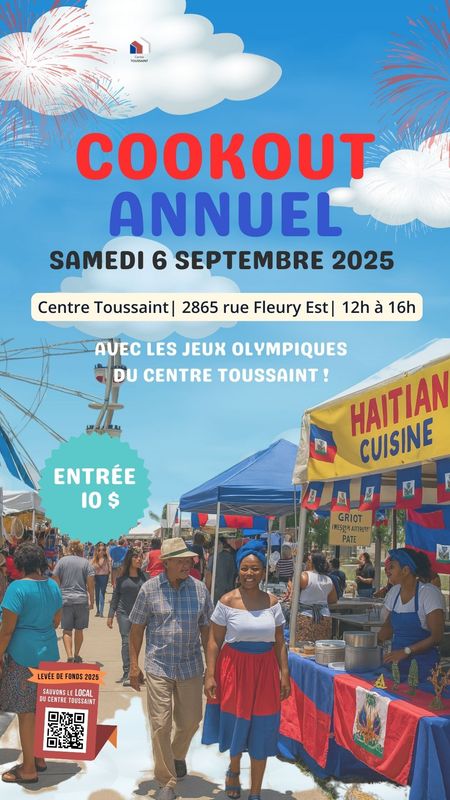 COOKOUT ANNUEL DU CENTRE TOUSSAINT