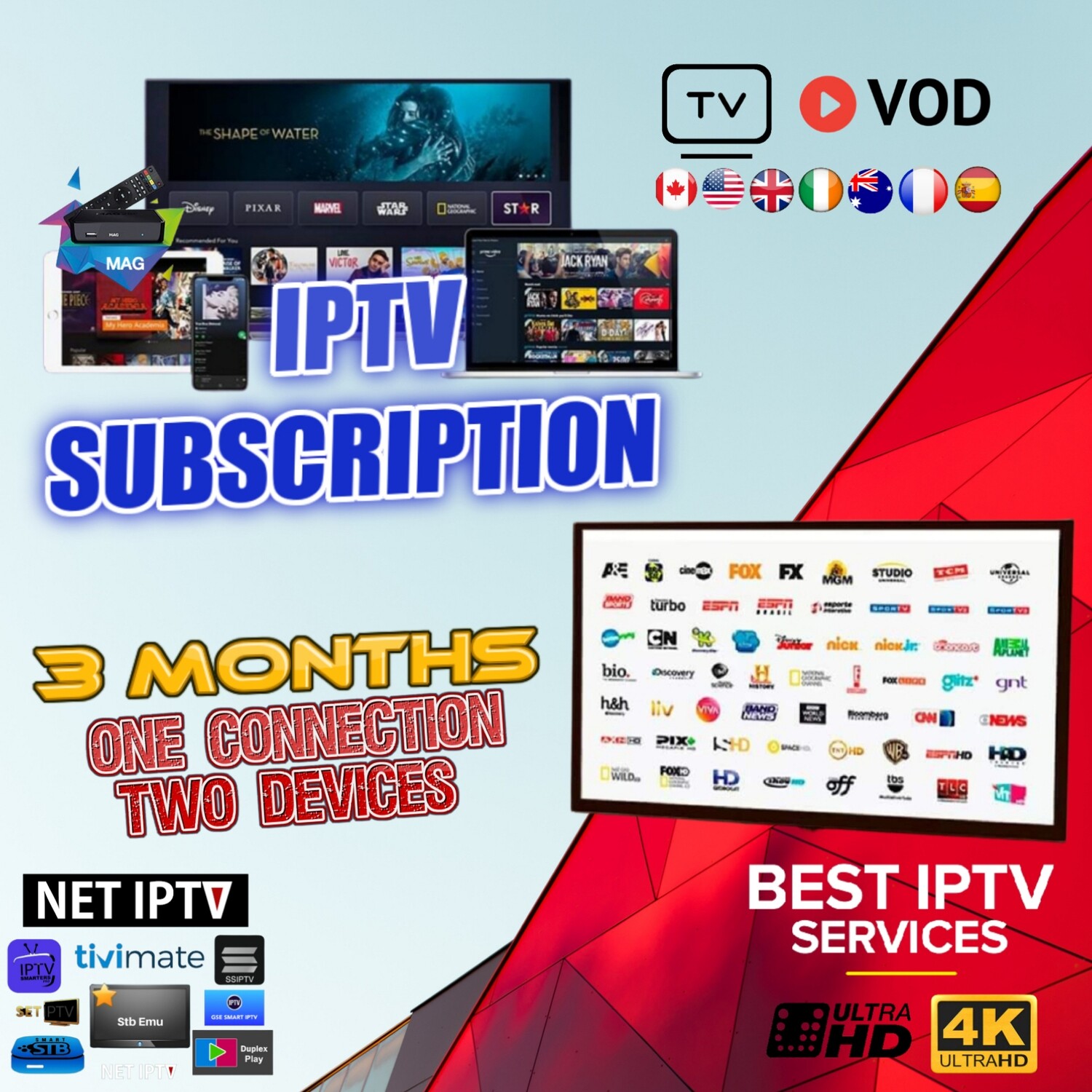 3 MONTHS Premium Account SD, HD, FHD and 4K 50FPS - [LIMITED OFFER]