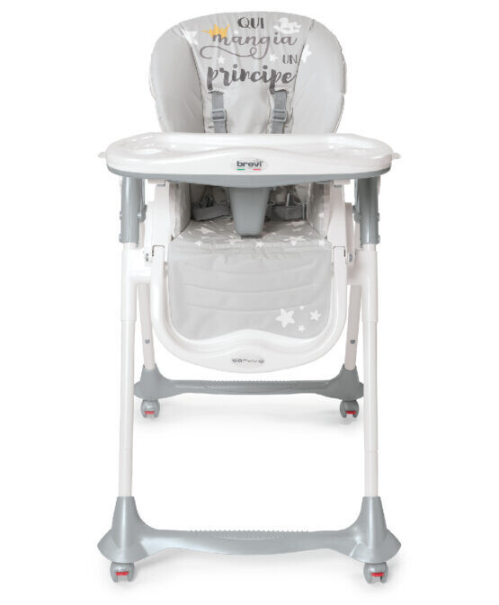 Brevi Seggiolone Pappa e Nanna Convivio Principe Grigio
