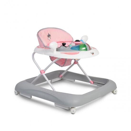 Cangaroo Girello Per Bambini Baby Shark con Luci e Suoni Rosa