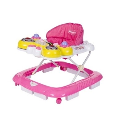 Kikka Boo Girello Per Bambini Farfalla con Luci e Suoni Rosa