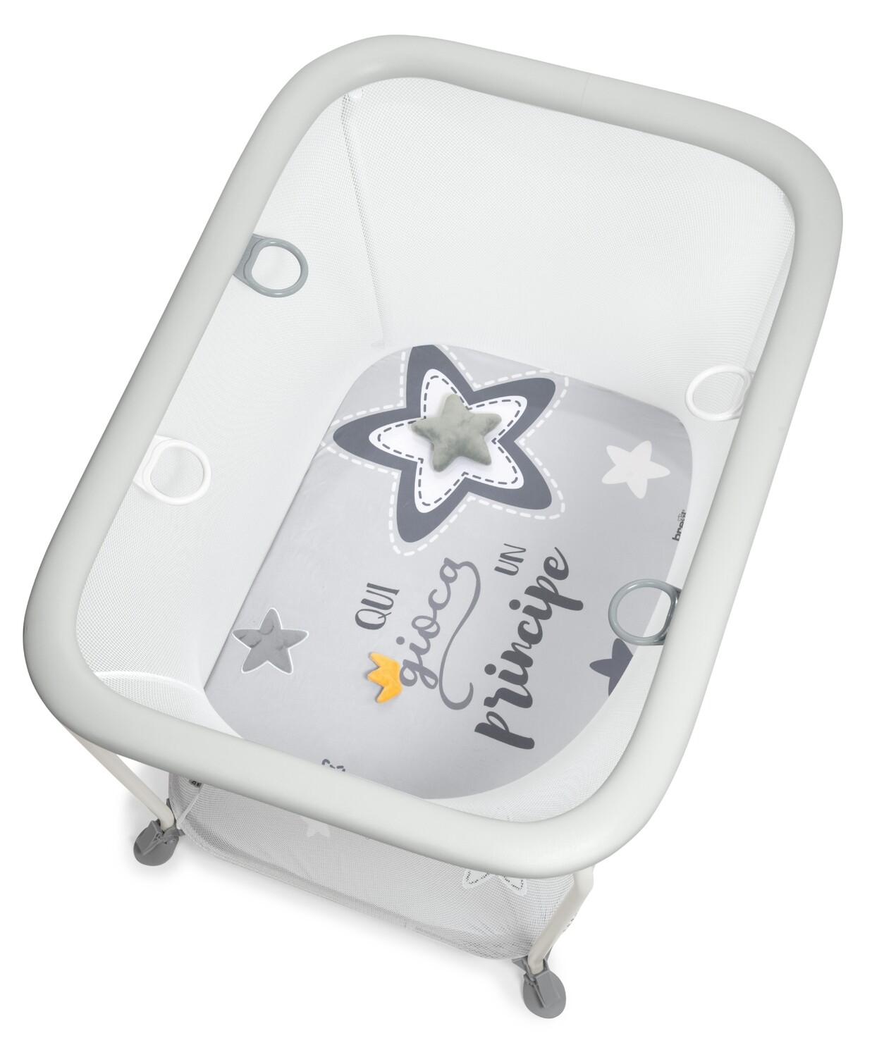 Brevi Box Rojal Soft and Play con Tappeto Gioco Principe Grigio