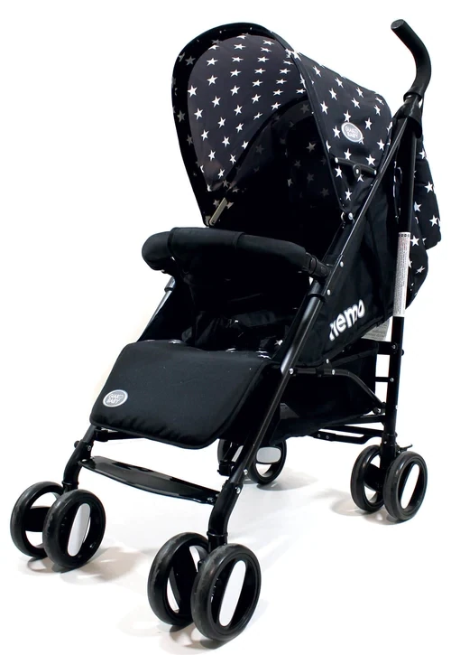 Ciak Baby Passeggino Nemo Nero Stelle con Borsa