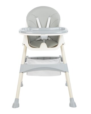Kikkaboo Seggiolone Pappa 2 in 1 Brie Grigio
