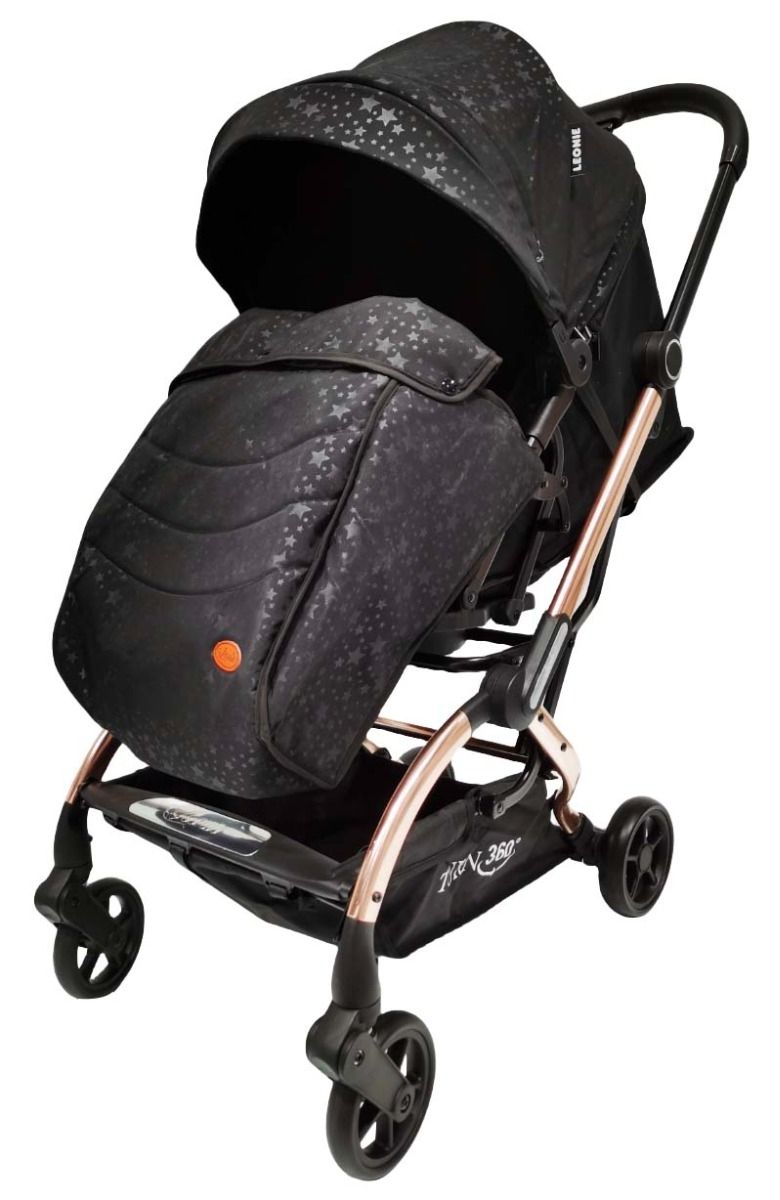 Leonie Passeggino Reversibile Turn 360° Nero e Oro