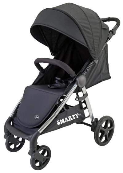 Leonie Passeggino Smarty 3.0 con Borsa Nero e Cromo