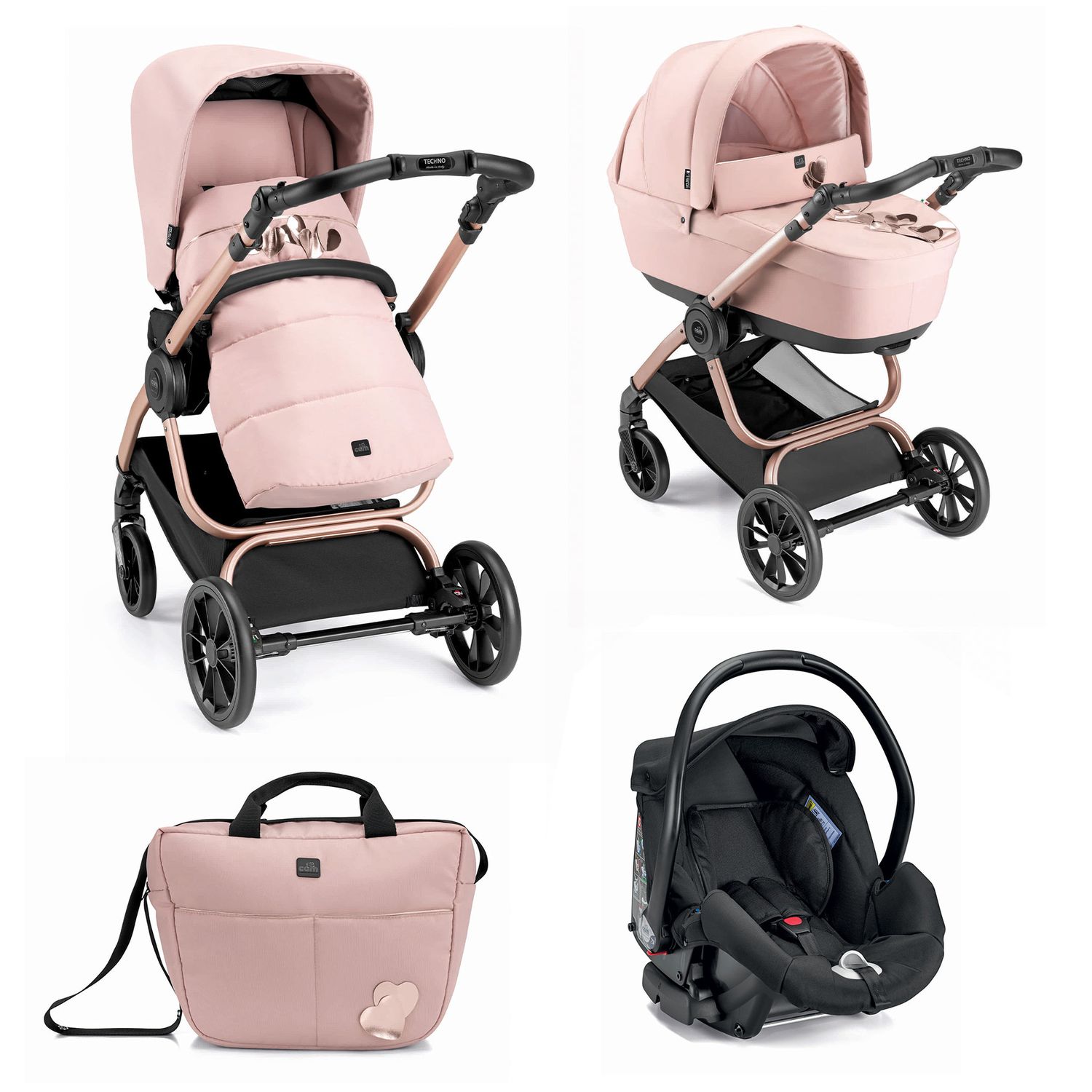 Trio Cam Babila Rosa Cuori 