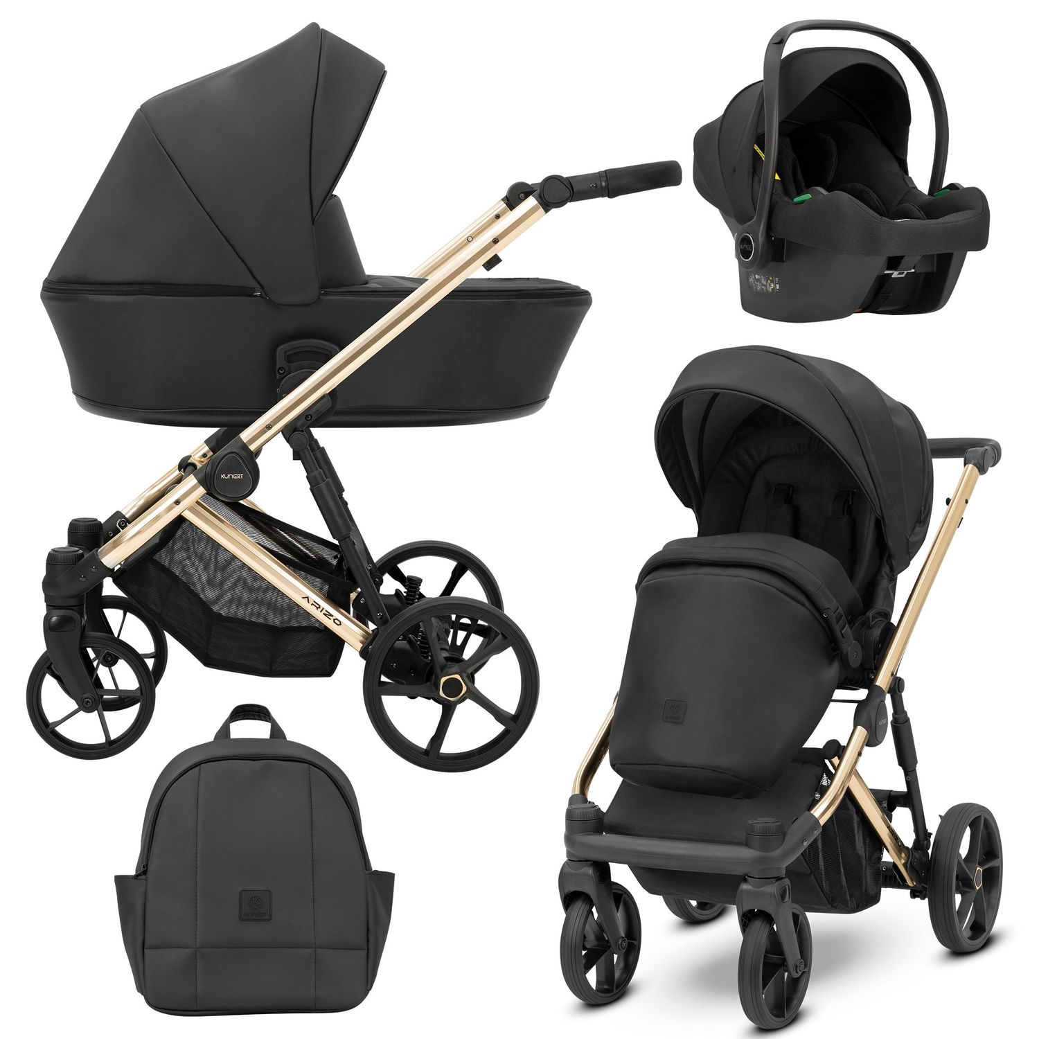 Trio Kunert Arizo Premium Nero Ecopelle