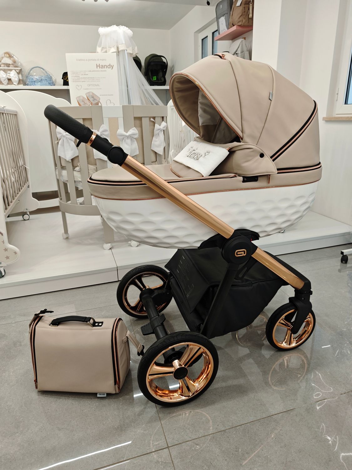 Trio Diamante Tortora con Fascia Personalizzata