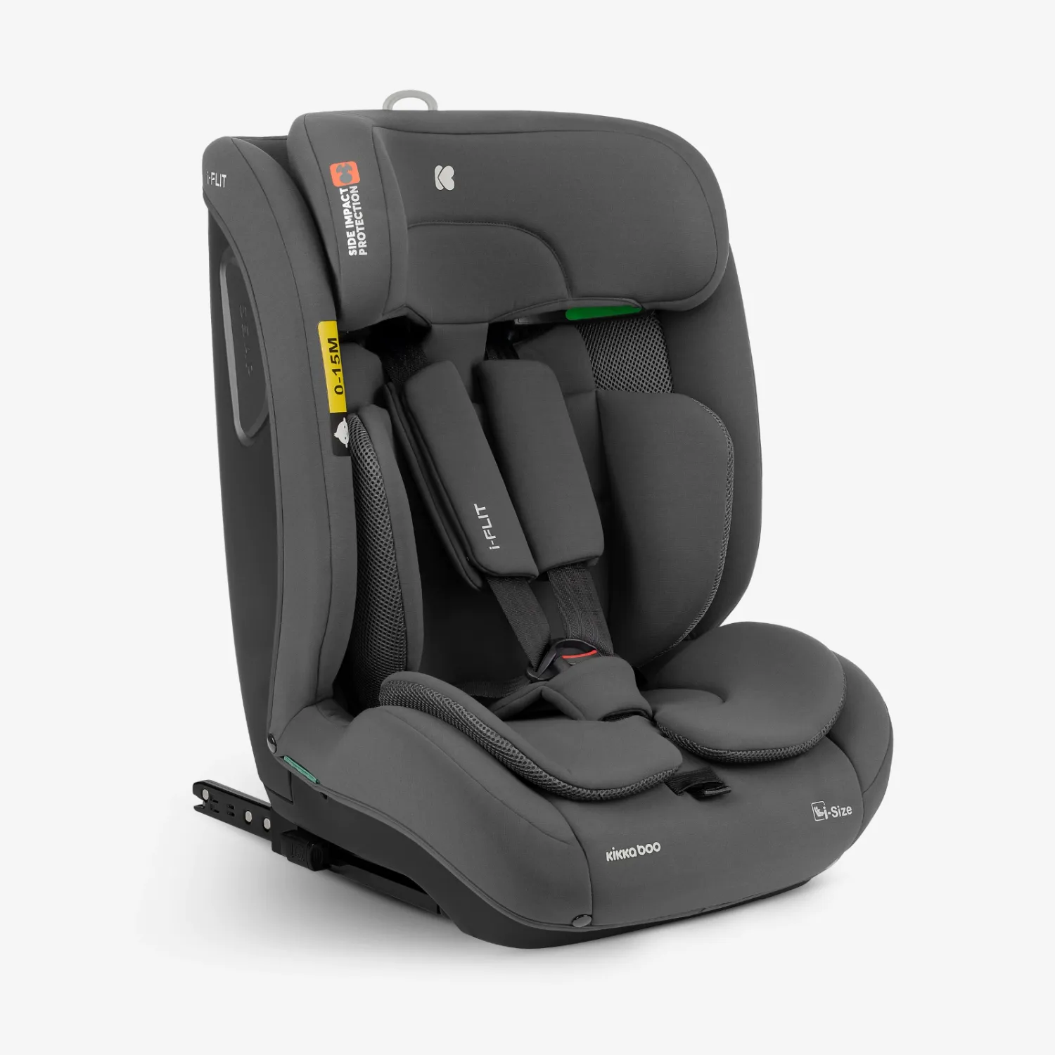 Seggiolino Auto i-Flit, i-Size per bambini da 76 a 150 cm, Grigio