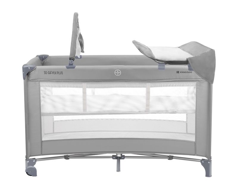 Lettino da viaggio So Gifted Plus Grigio con Kit Doppia Altezza