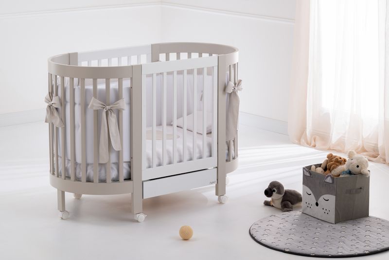Culla Evolutiva Bianco/Tortora (Materassi Omaggio)