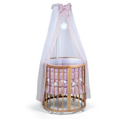 Culla Evolutiva 6 in 1 Legno Naturale (Materassi Omaggio)