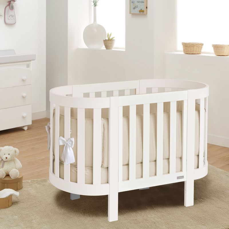 Culla Evolutiva Evoc Bianco (Kit Tessile a Scelta)