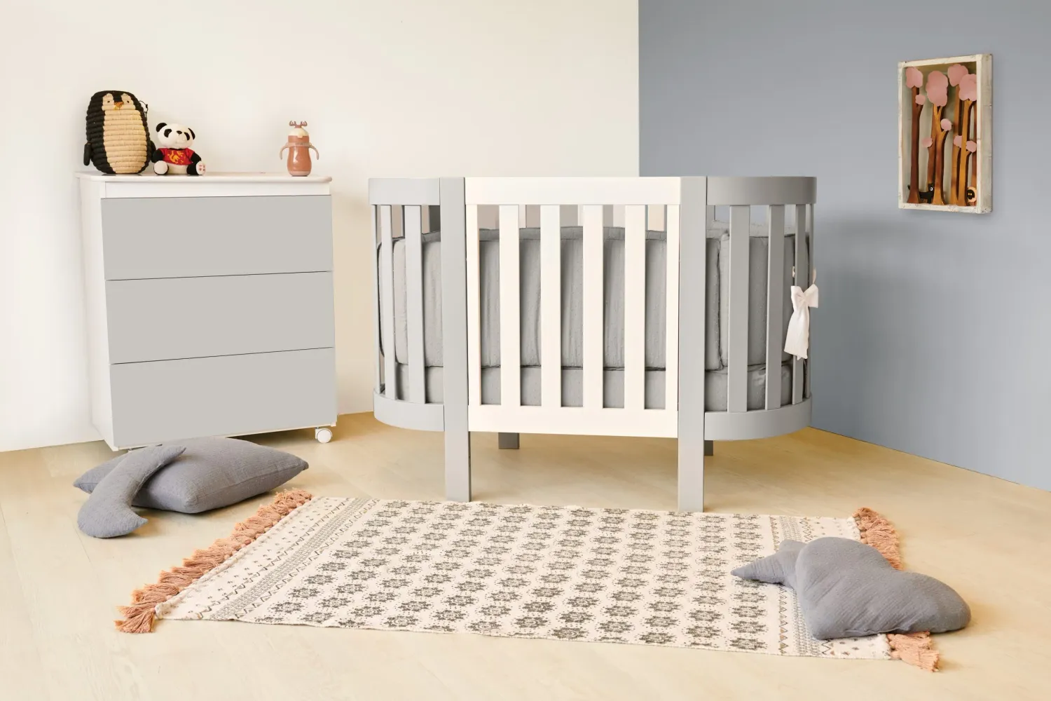 Culla Evolutiva Evoc Grigio/Bianco (Tessile a Scelta)