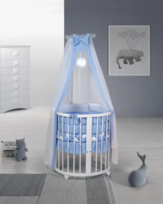 Culla Evolutiva Marilyn Bianca (Kit Tessile a Scelta)