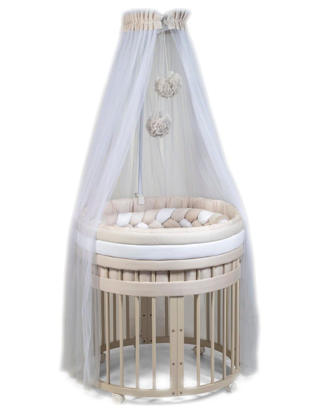 Culla Evolutiva Marilyn Elite Tortora (Kit Tessile a Scelta)