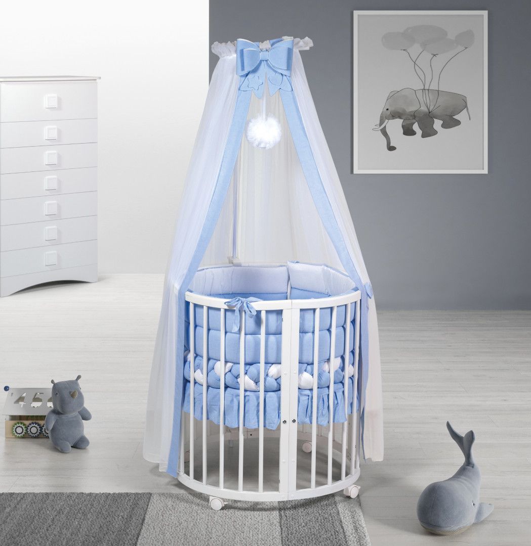 Culla Evolutiva Marilyn Bianca (Kit Tessile a Scelta)