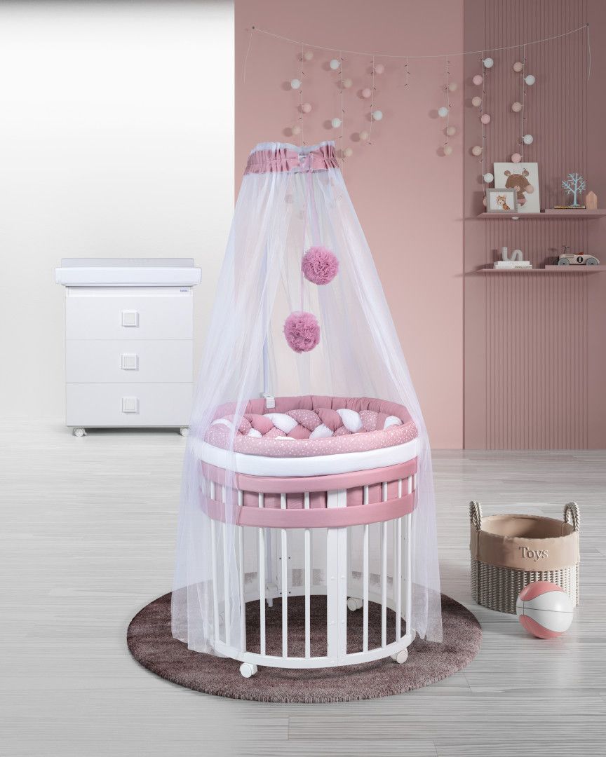 Culla Evolutiva Marilyn Elite Bianca (Kit Tessile a Scelta)